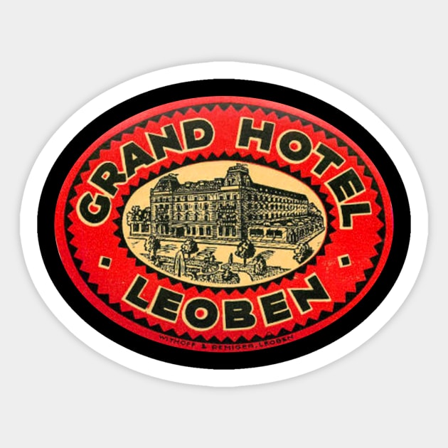 Grand Hotel Leoben Sticker by MindsparkCreative